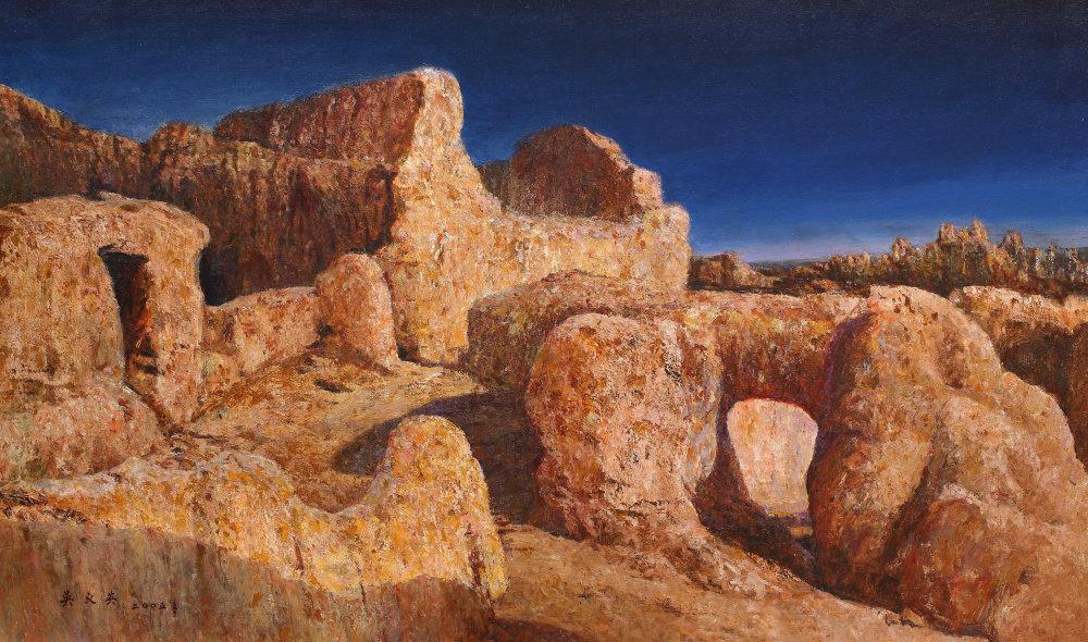 0450  塞外春秋  吴义英  150×90cm（178×110cm）  2005.jpg